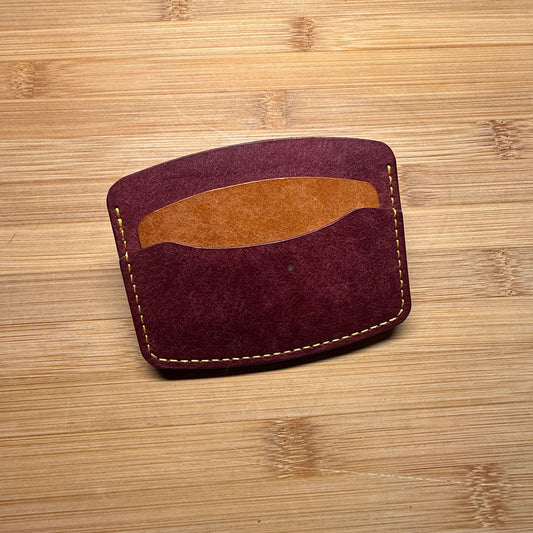 Rounded Card Wallet – Pueblo Bordeaux & Olmo