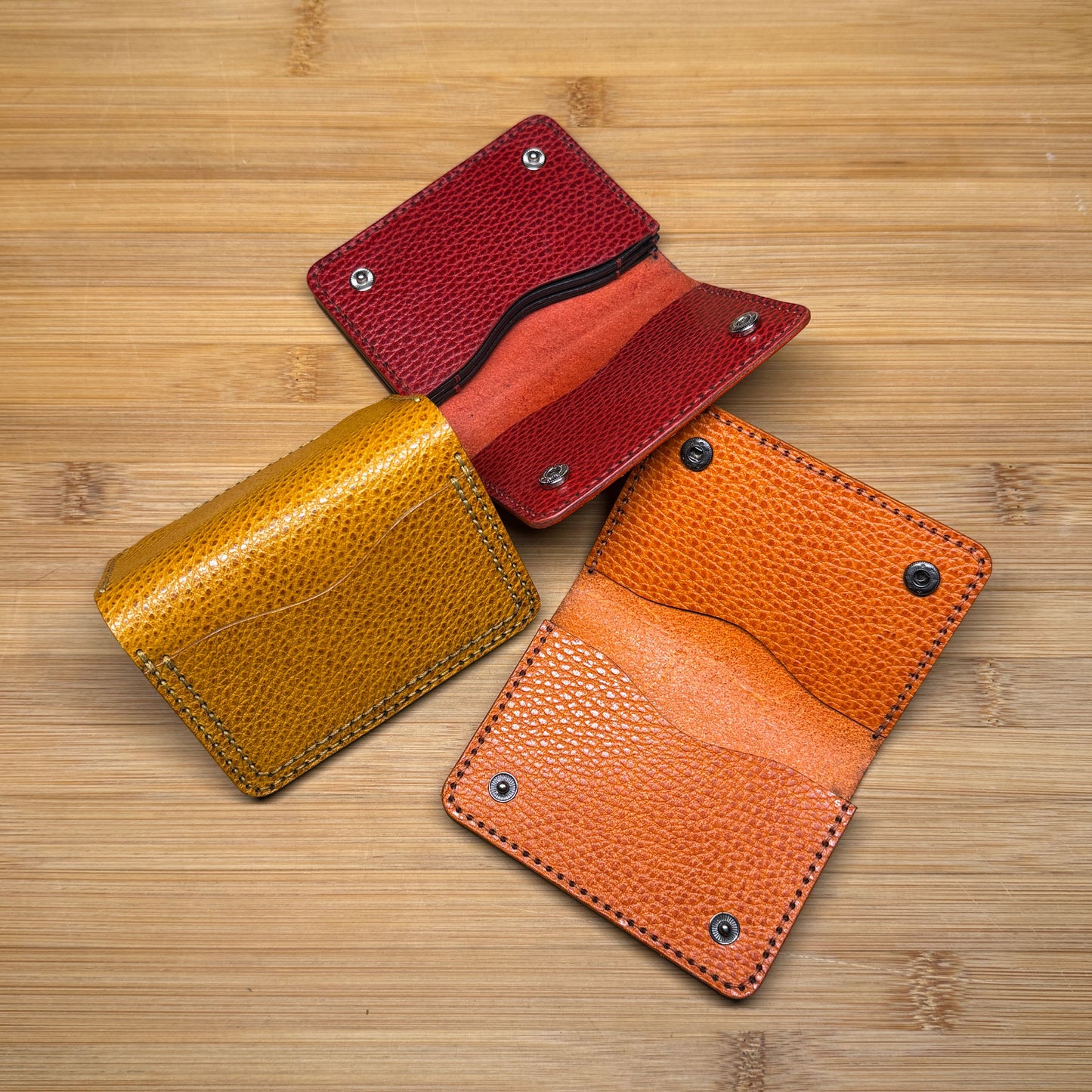 Snaps Card Wallet – Dollaro Pebble Leather