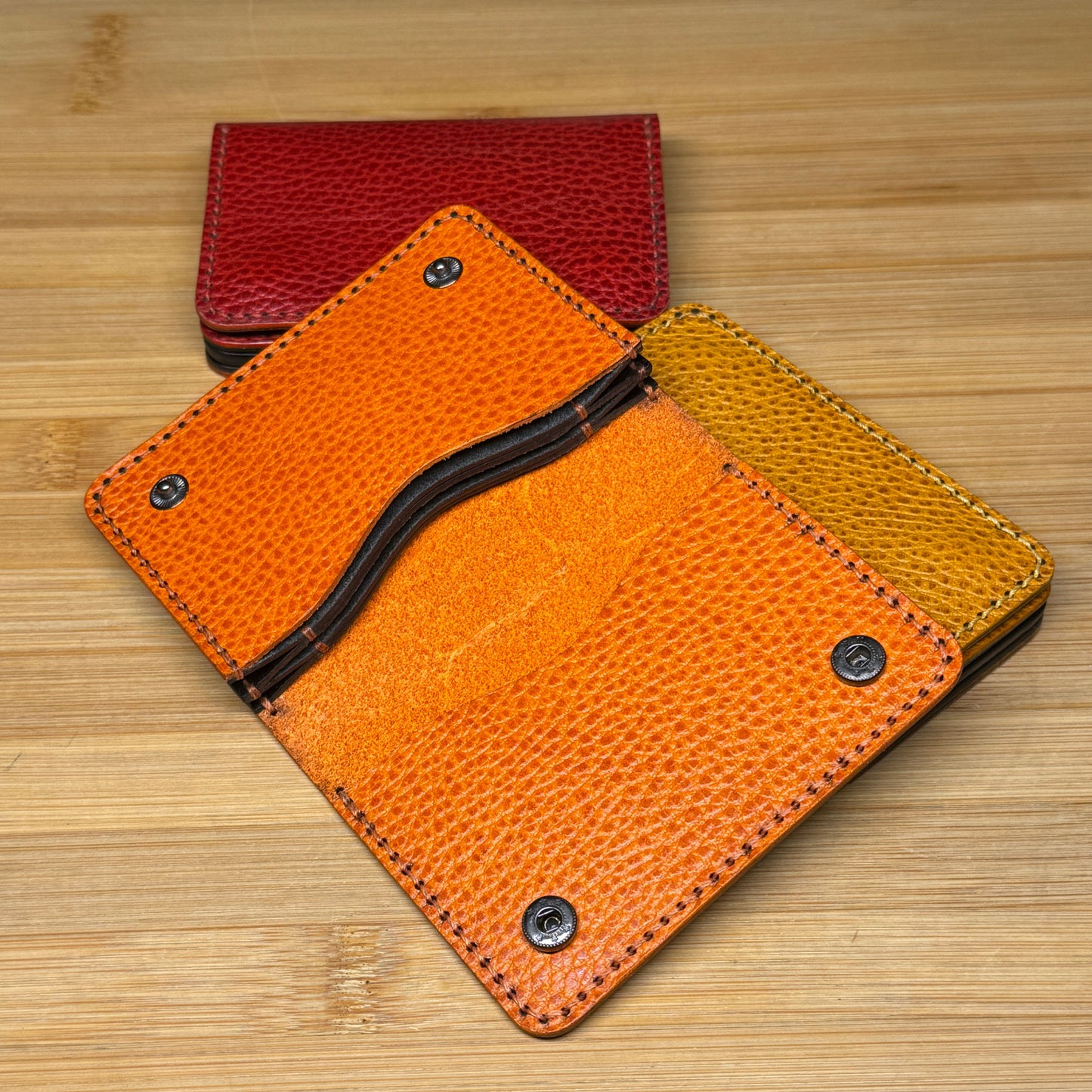 Snaps Card Wallet – Dollaro Pebble Leather