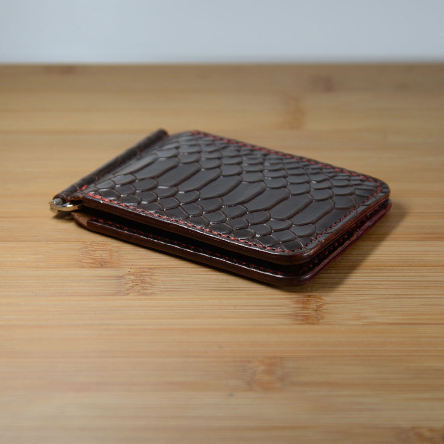 Money Clip Bi-Fold – Pueblo & Embossed Python