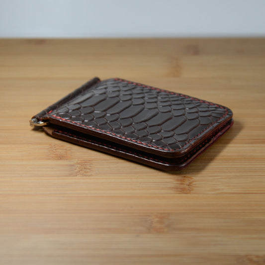 Money Clip Bi-Fold – Pueblo & Embossed Python
