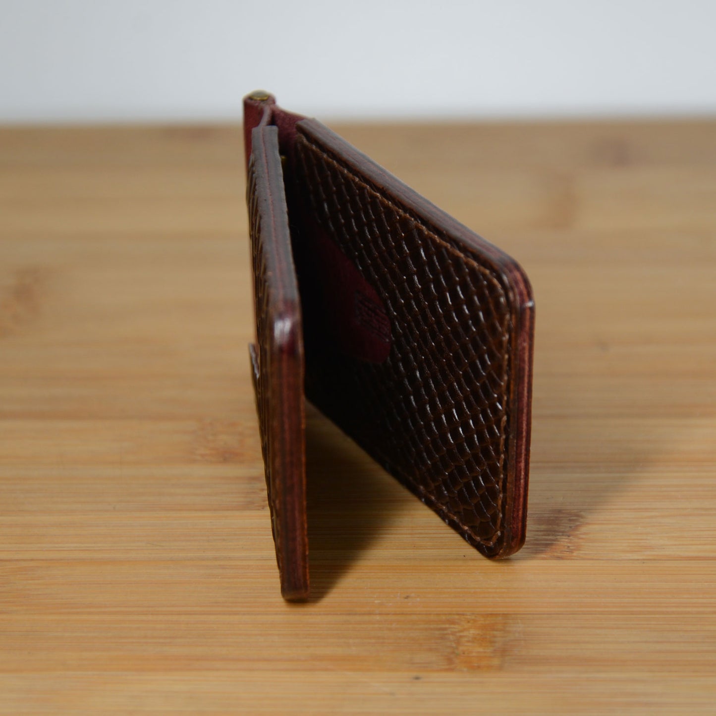 Slim Money Clip Bi-Fold – Pueblo & Embossed Python