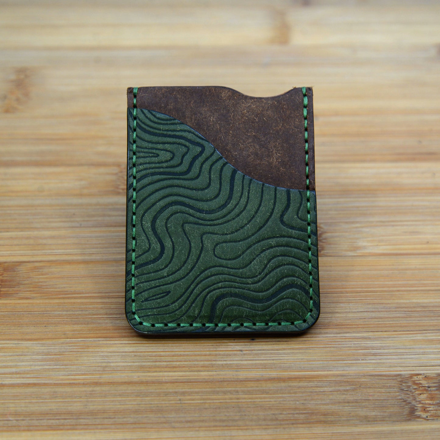 Topographic Embossed Card Wallet