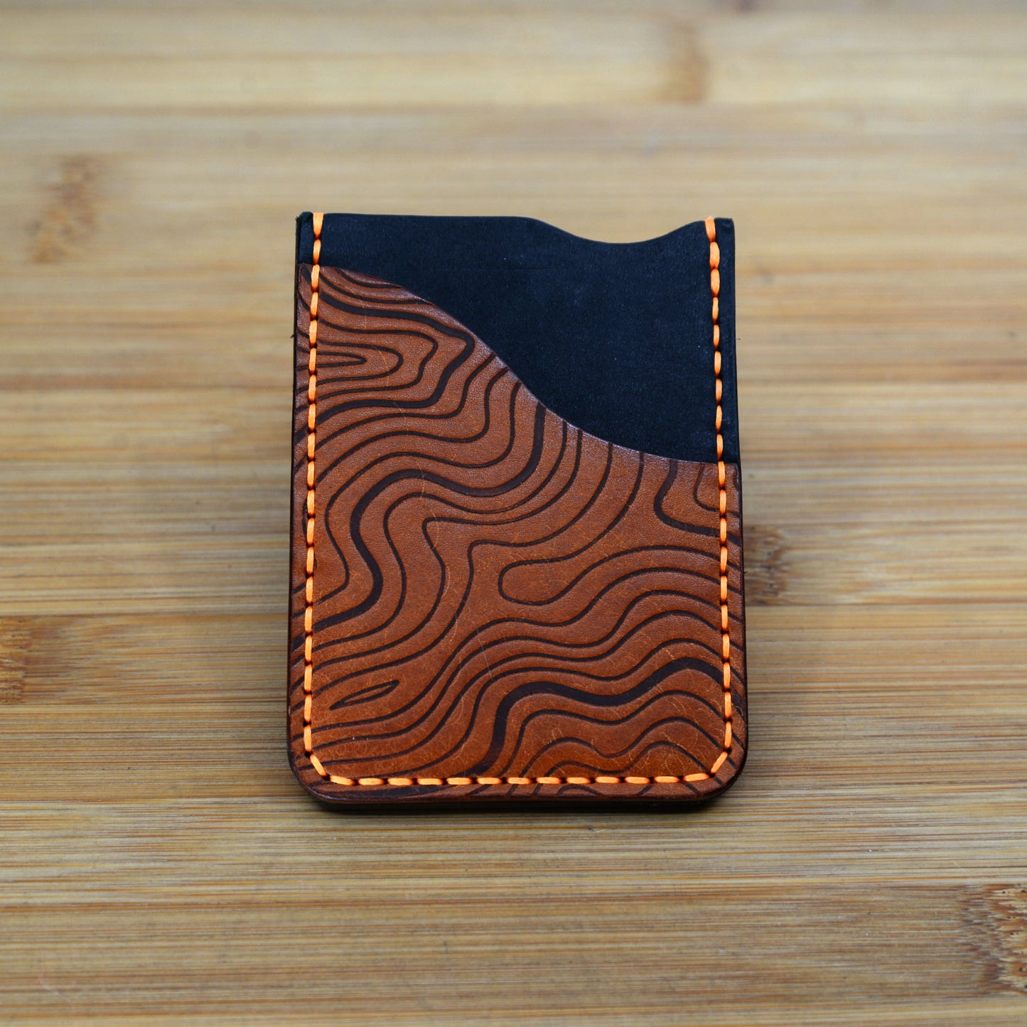 Topographic Embossed Card Wallet