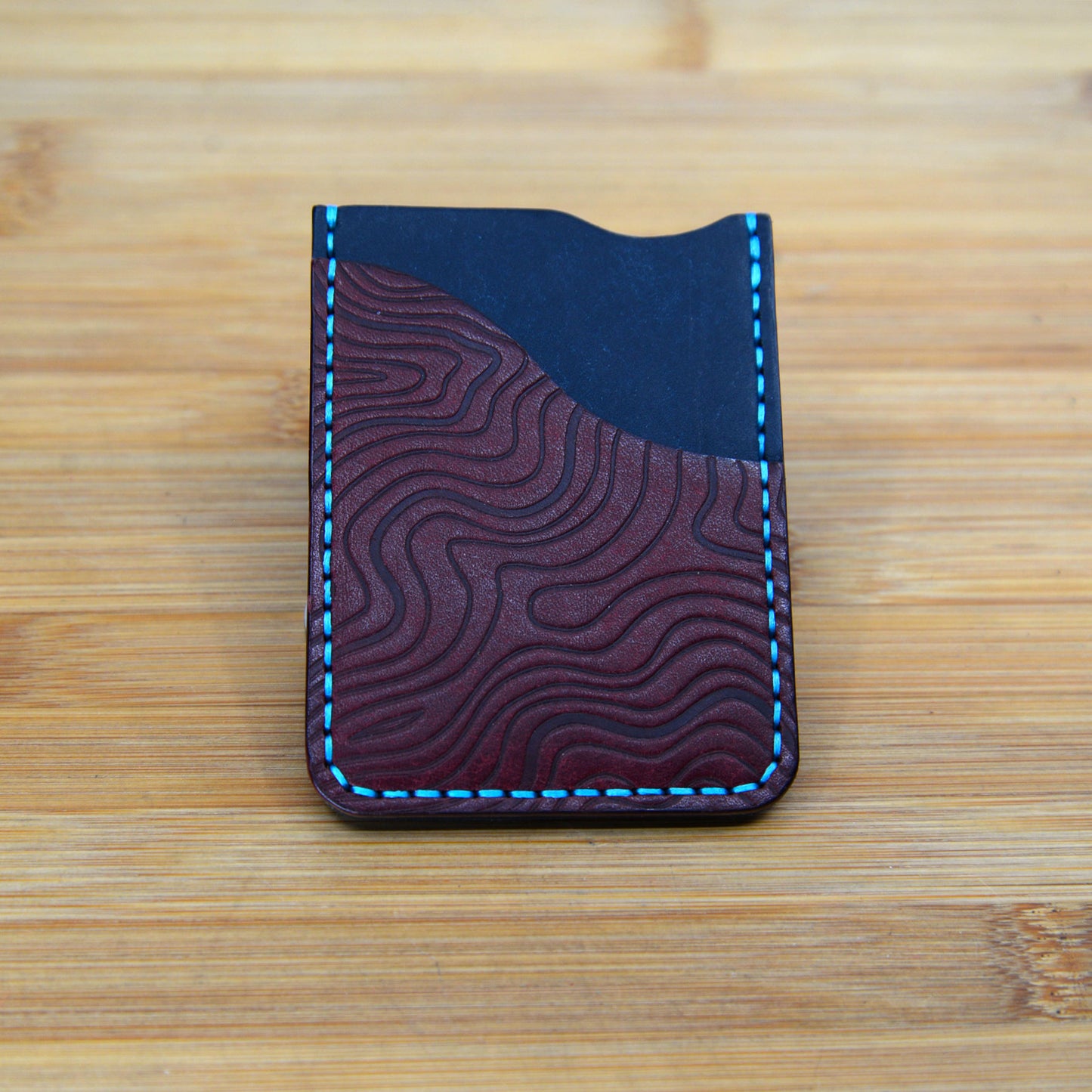 Topographic Embossed Card Wallet